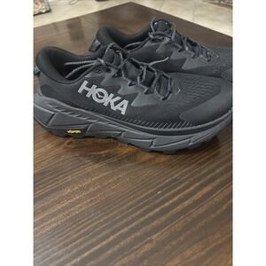 Hoka One One Skyline Float X Shoes Womens Size 9.5 Black Vibram 1143430 BBLC